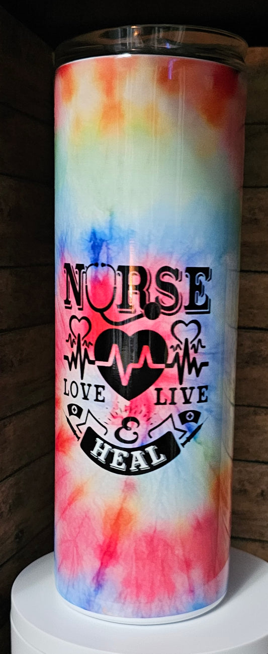 Nurse Tie-dye Tumbler