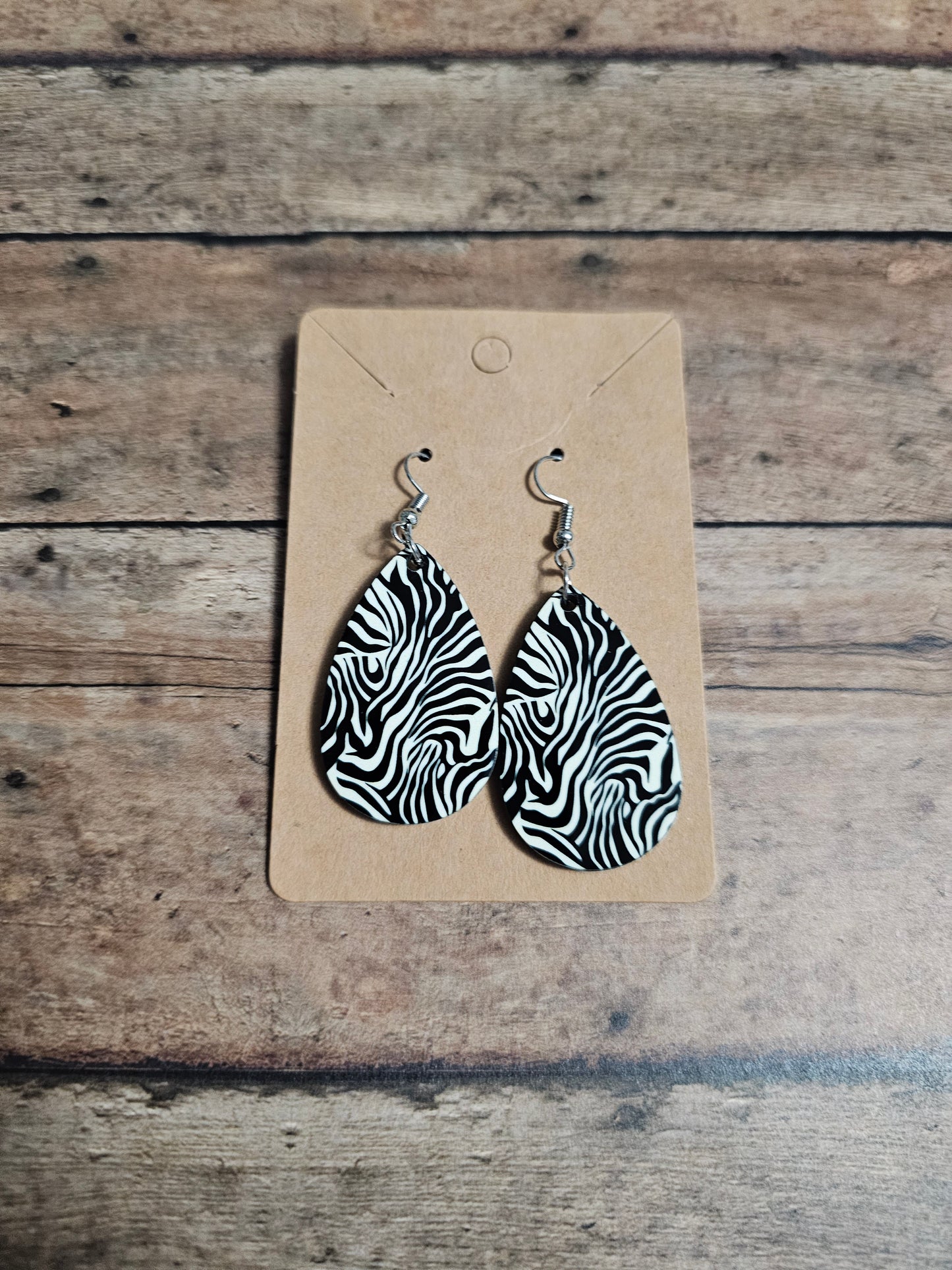 Zebra Earrings