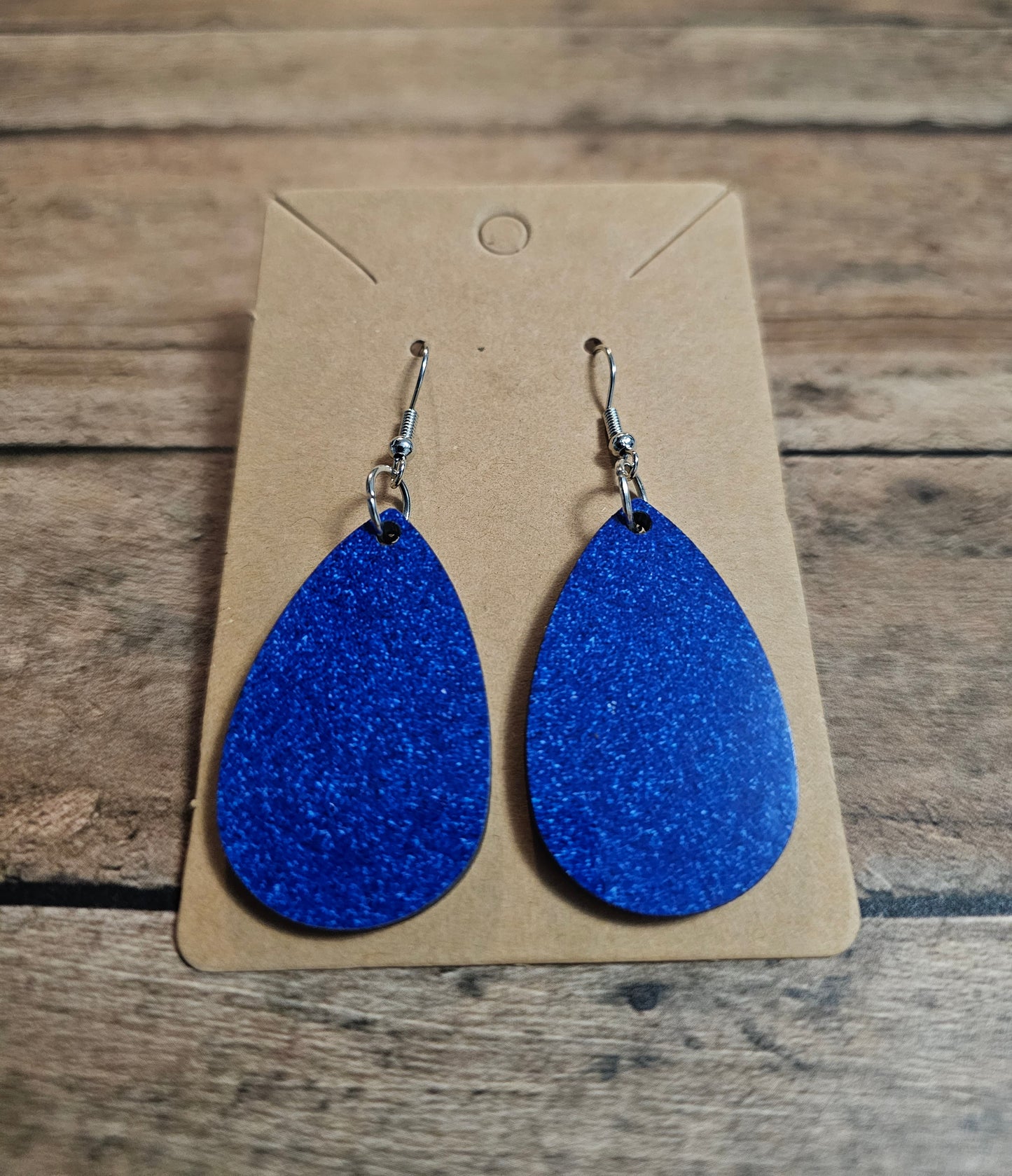 Blue Speckle Earrings