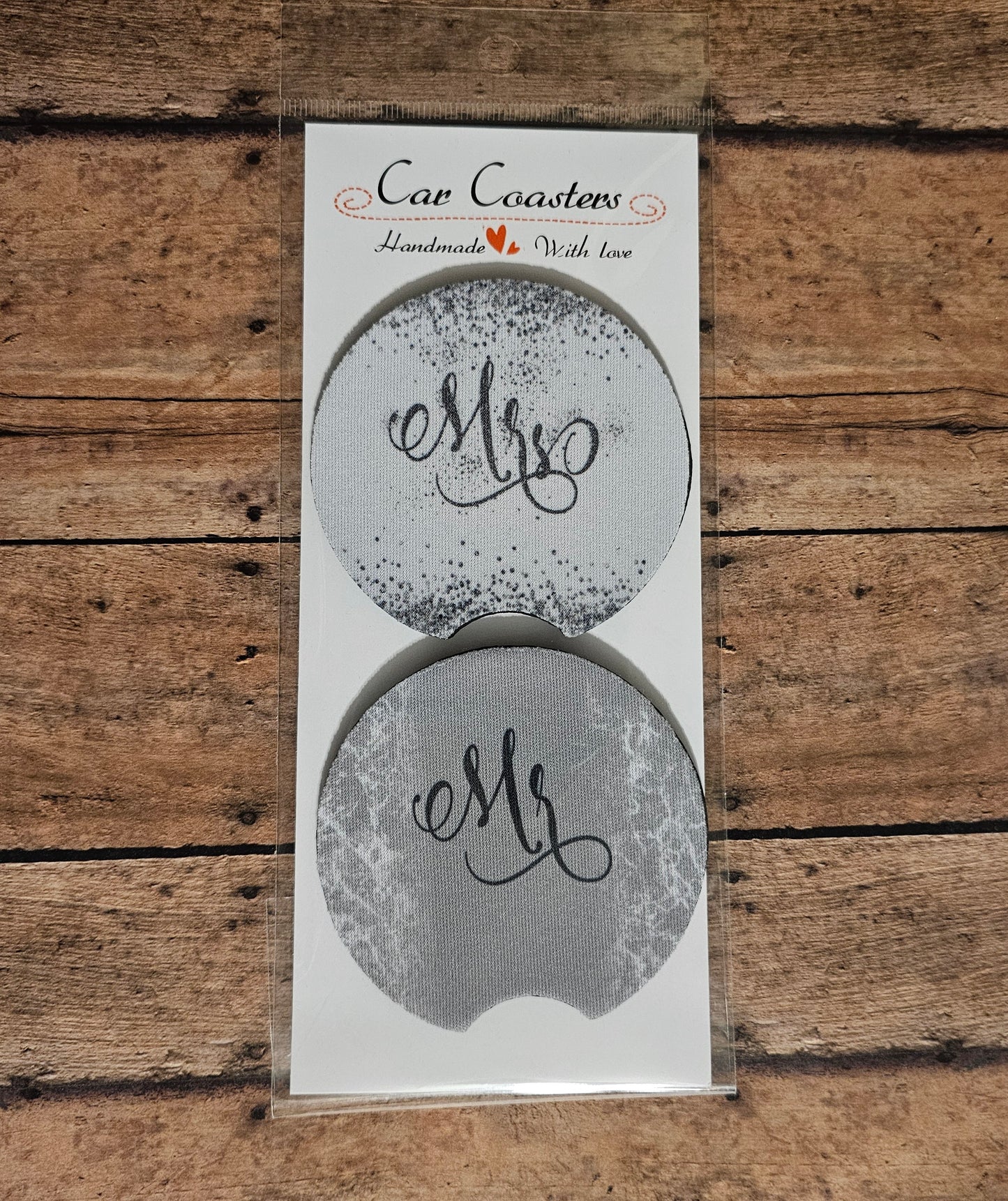 Mr & Mrs Car Coaster