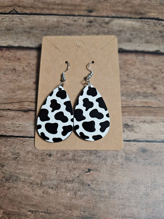 Cow Print Earrings